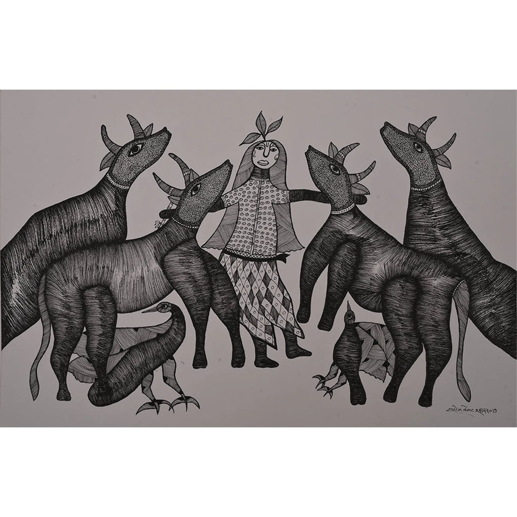 Gond - Krisha – The Cow Herder