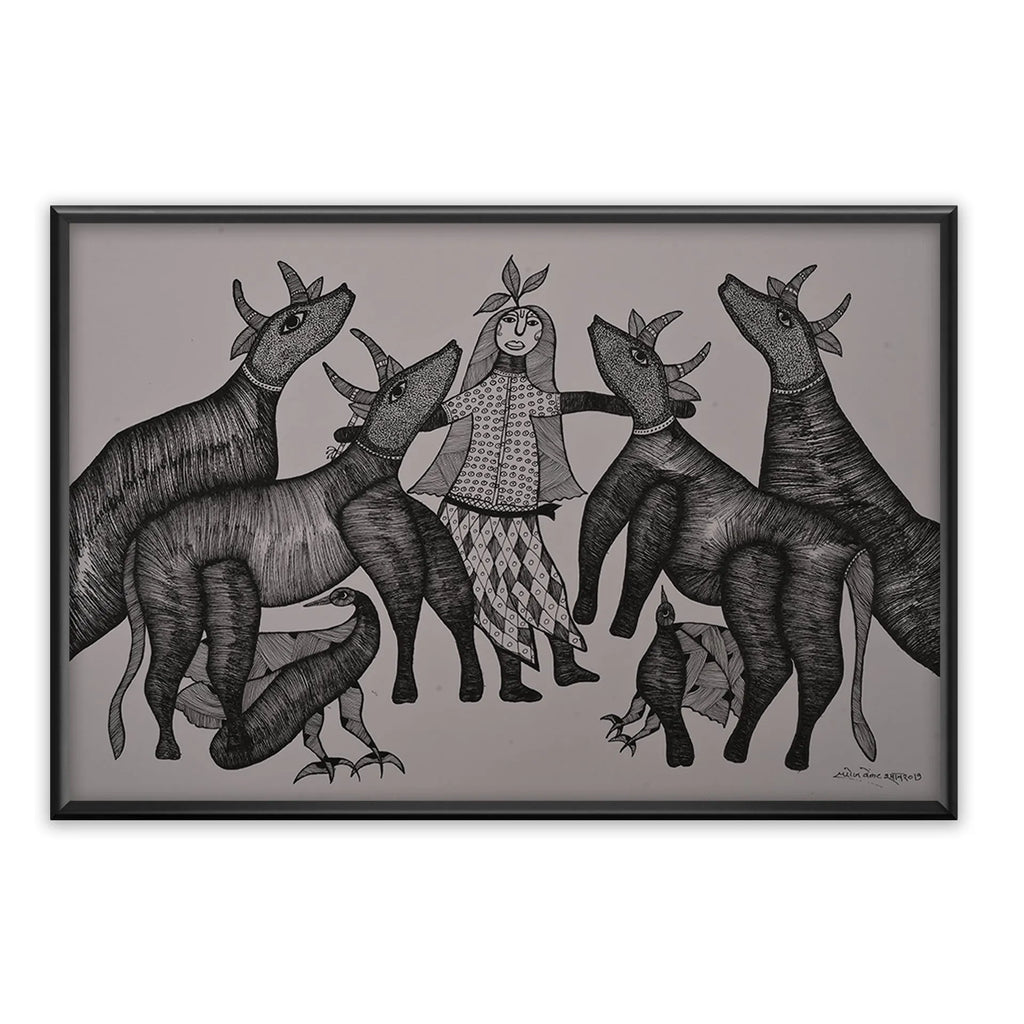 Gond - Krisha – The Cow Herder