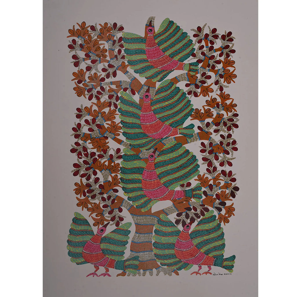 Gond - Birds of the Forest Bloom