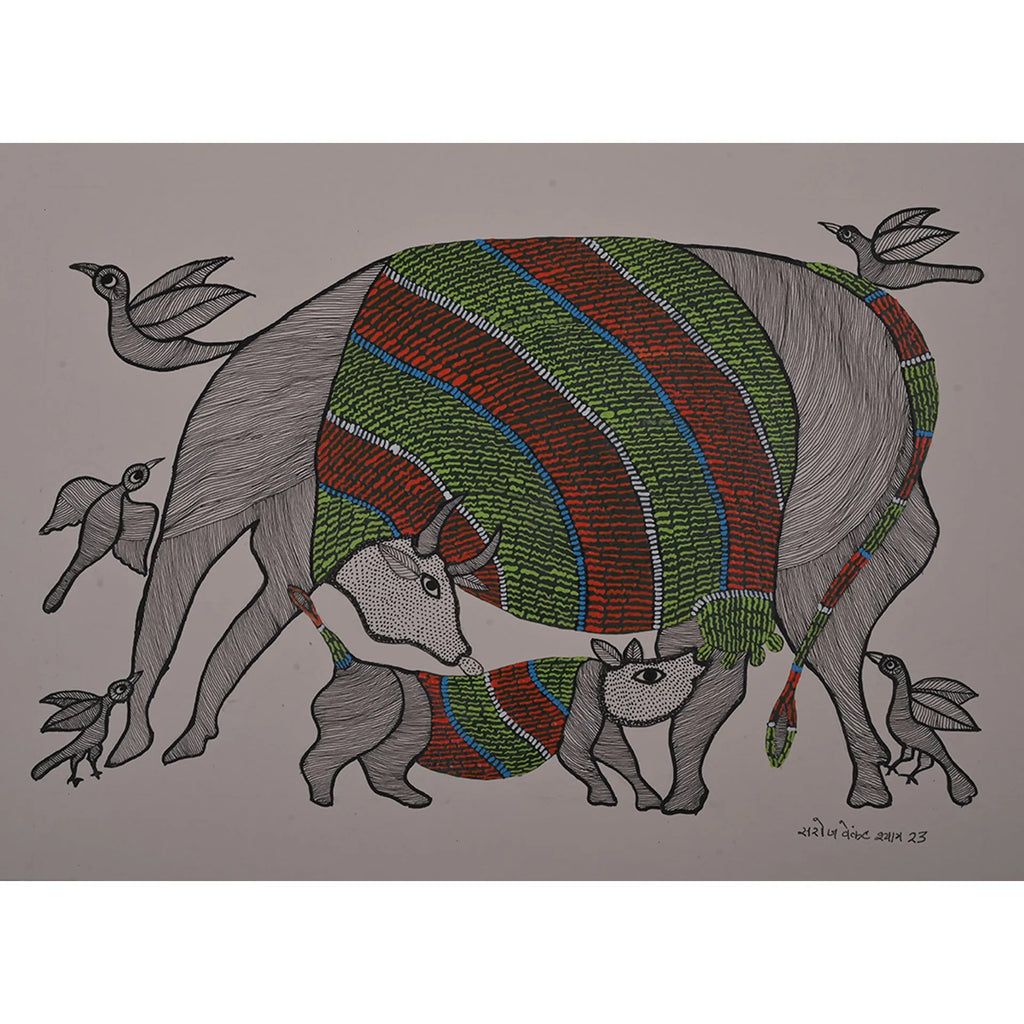 Gond - Cow and Calf