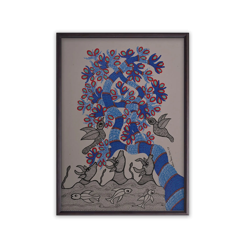 Gond - Life Around the Blue Tree