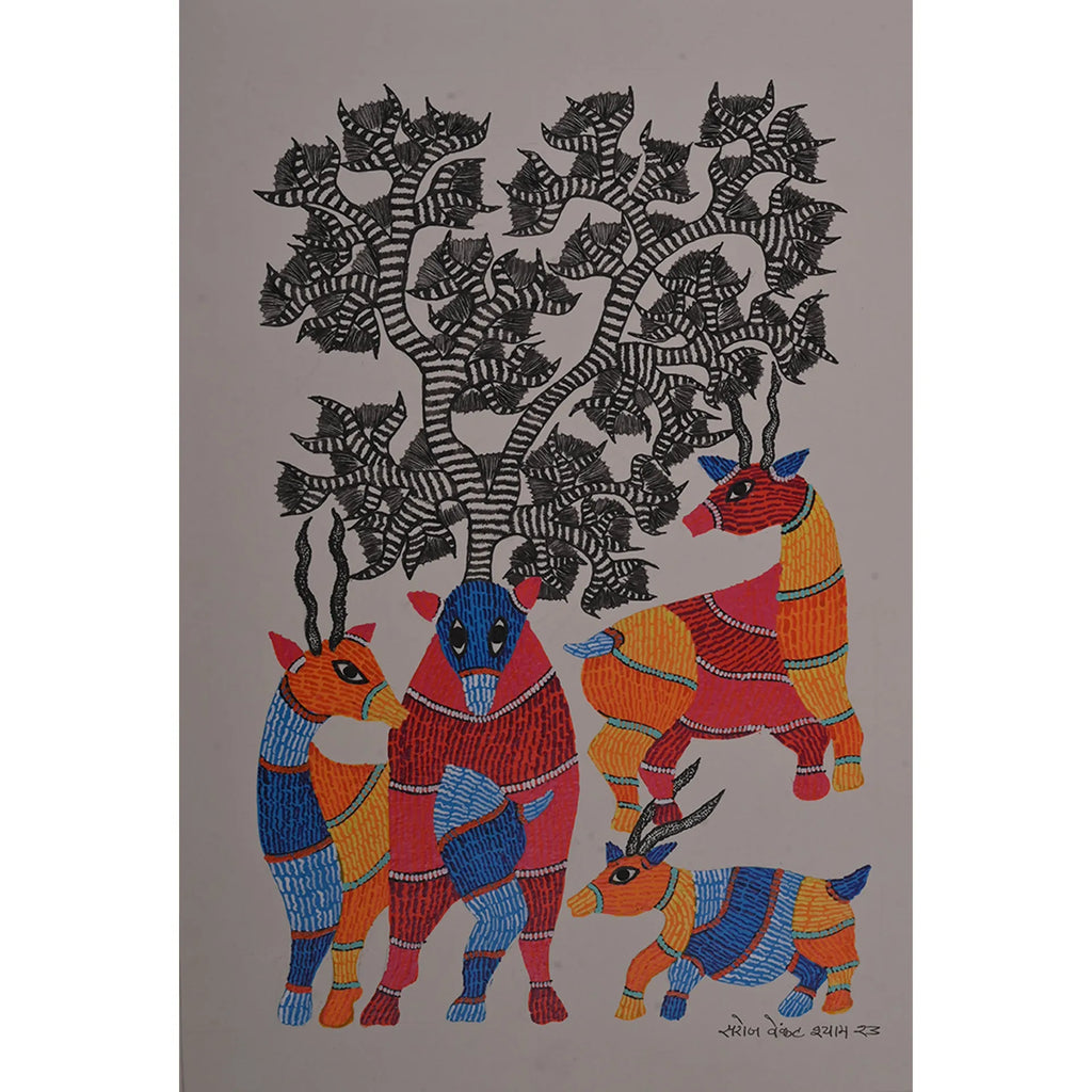 Gond - Deer Family