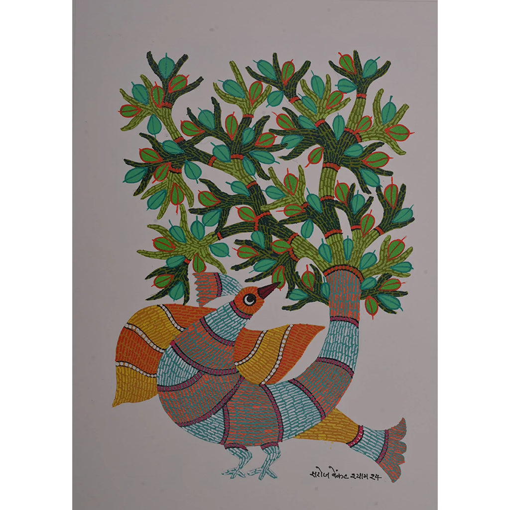 Gond - Van-Pakshi Under the Fruit Tree