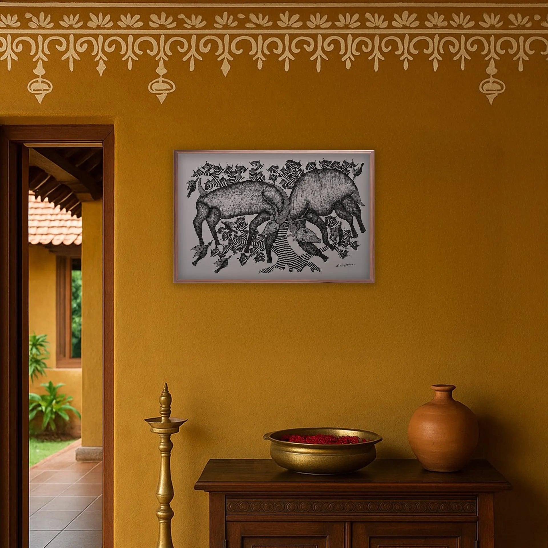 Gond - Deer - fighting