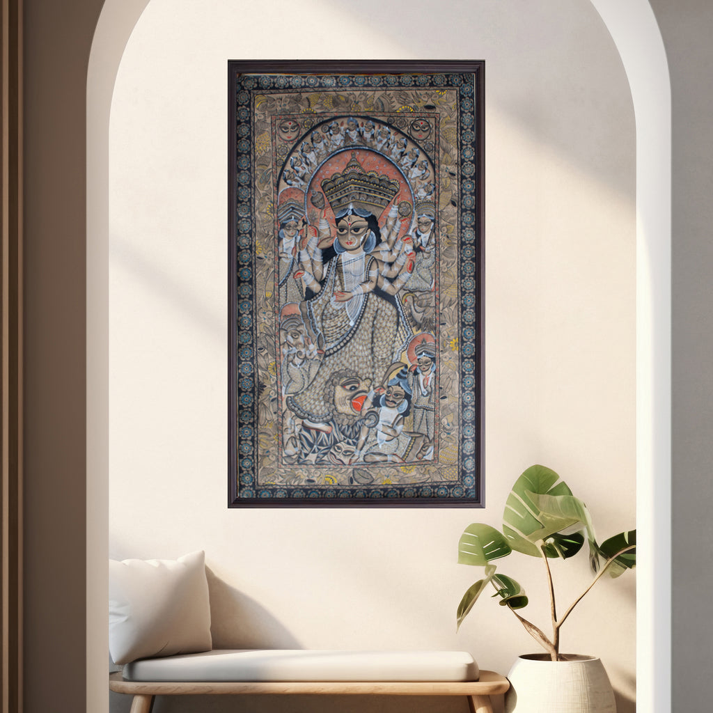 Bengal Pattachitra - Durga Story