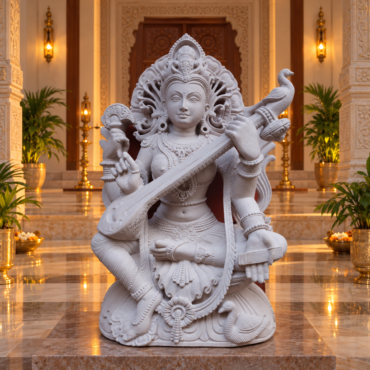 Orissa Stone Sculpture - Saraswati ji