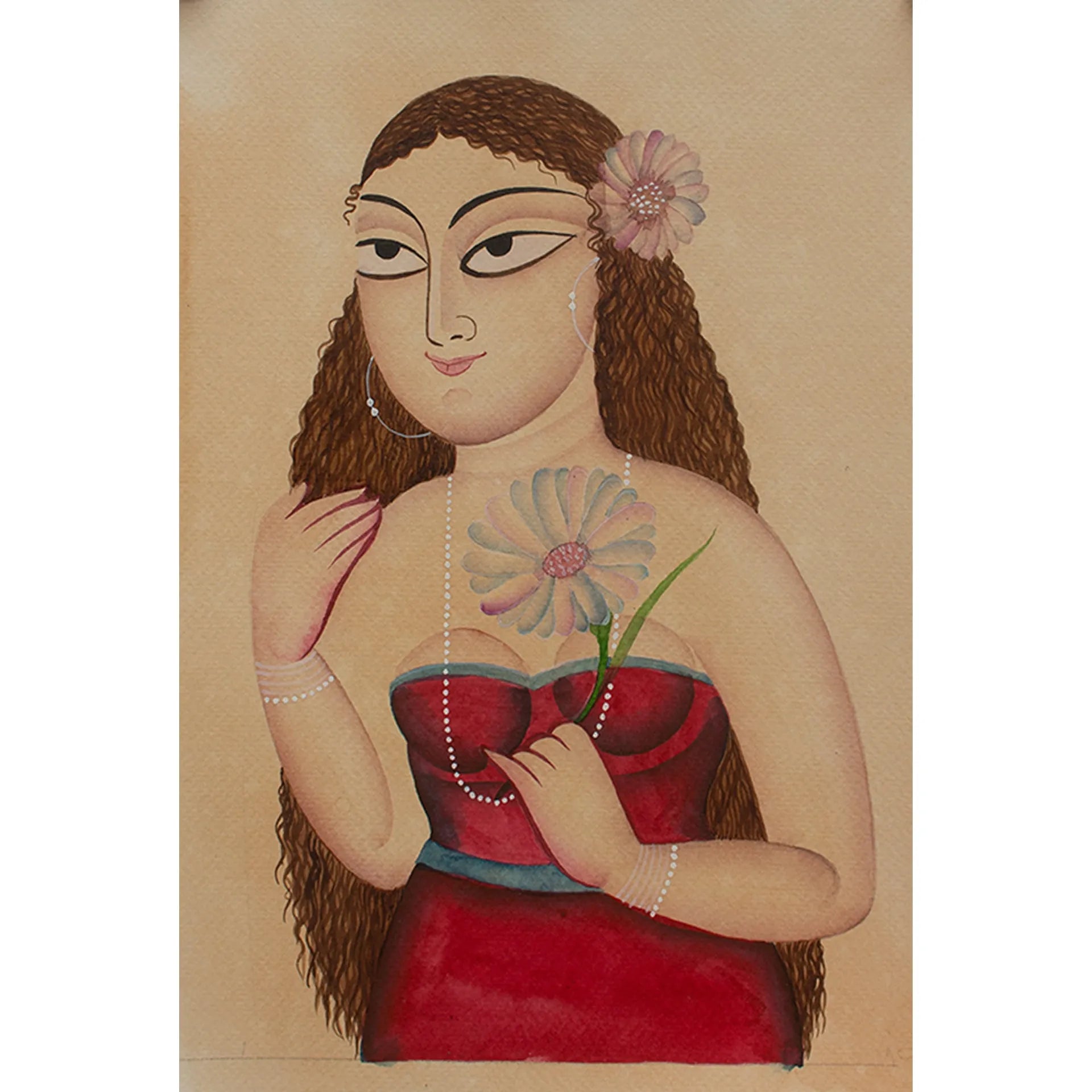 Kalighat - Modern lady