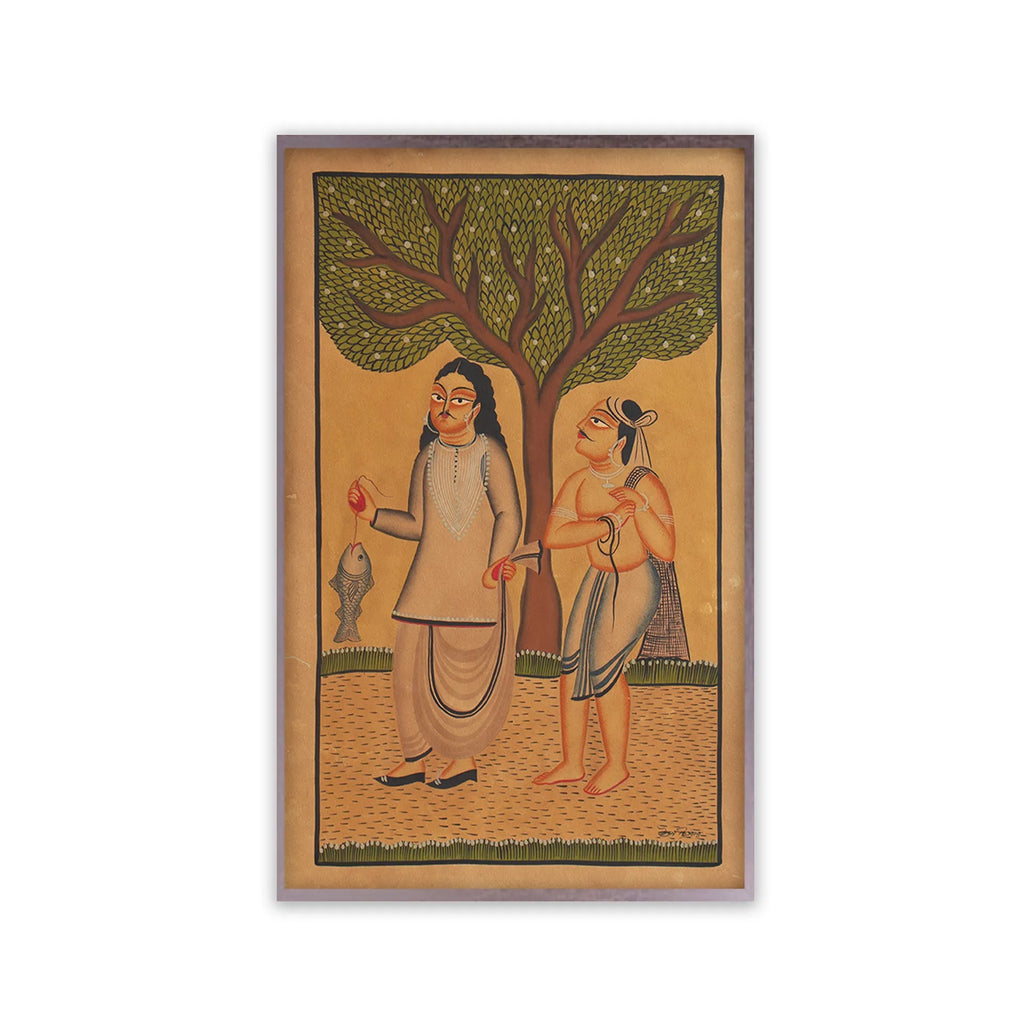 Kalighat - Babu with the Fisherman