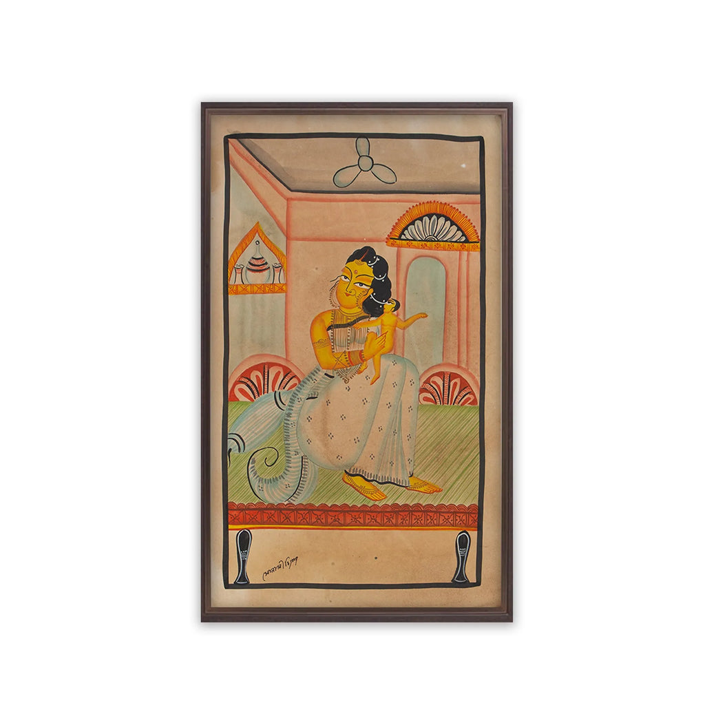 Kalighat - Biwi with the baby