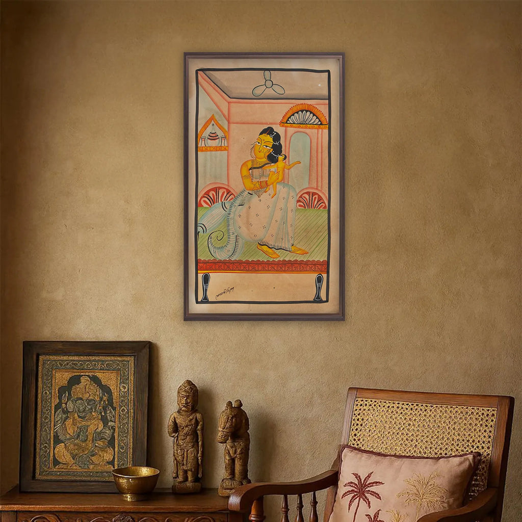 Kalighat - Biwi with the baby
