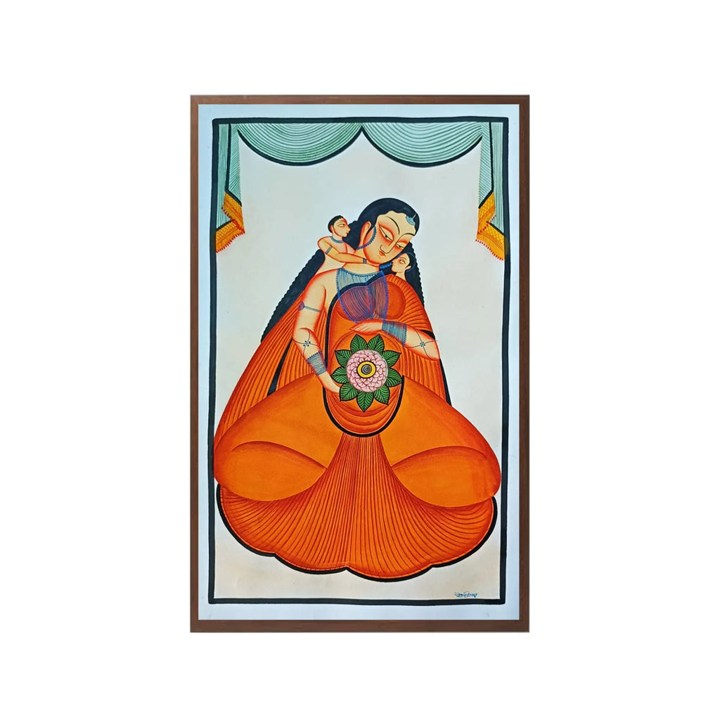 Kalighat - Mother with children