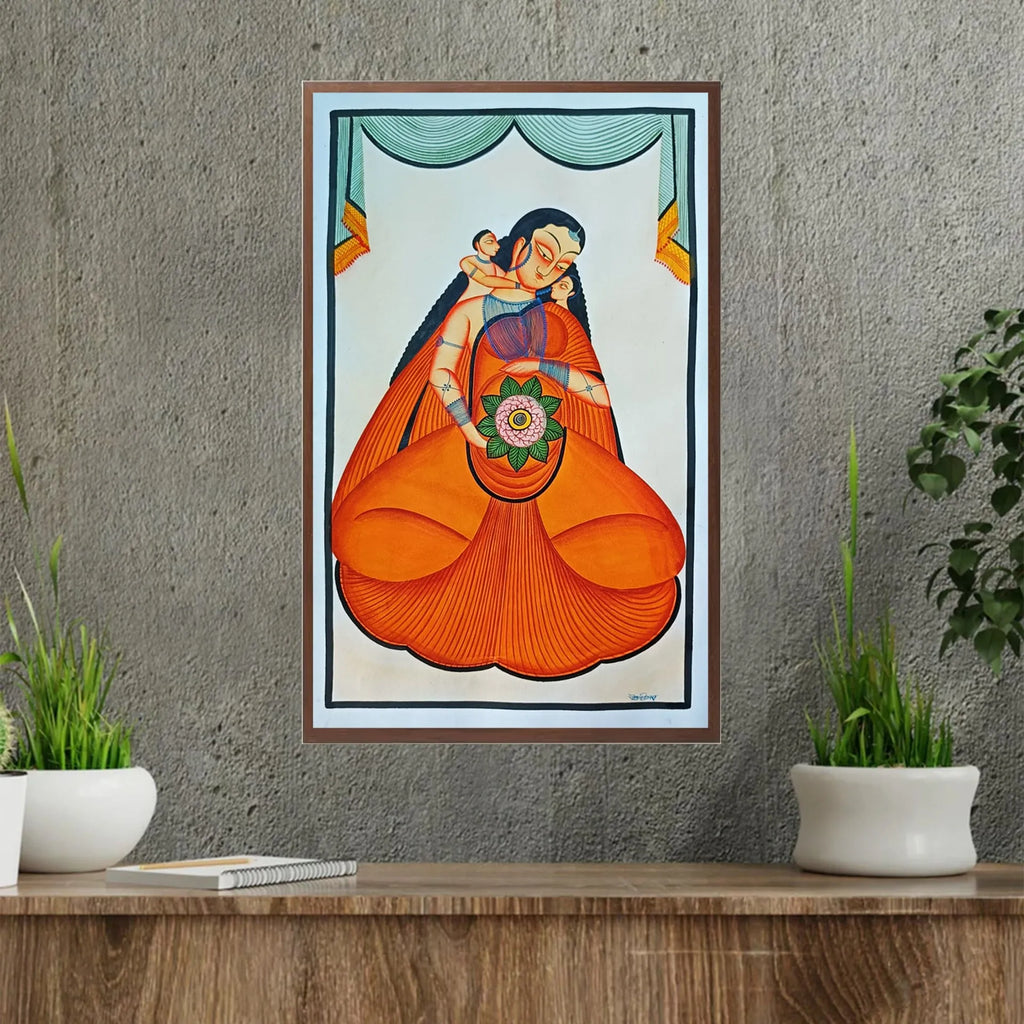 Kalighat - Mother with children