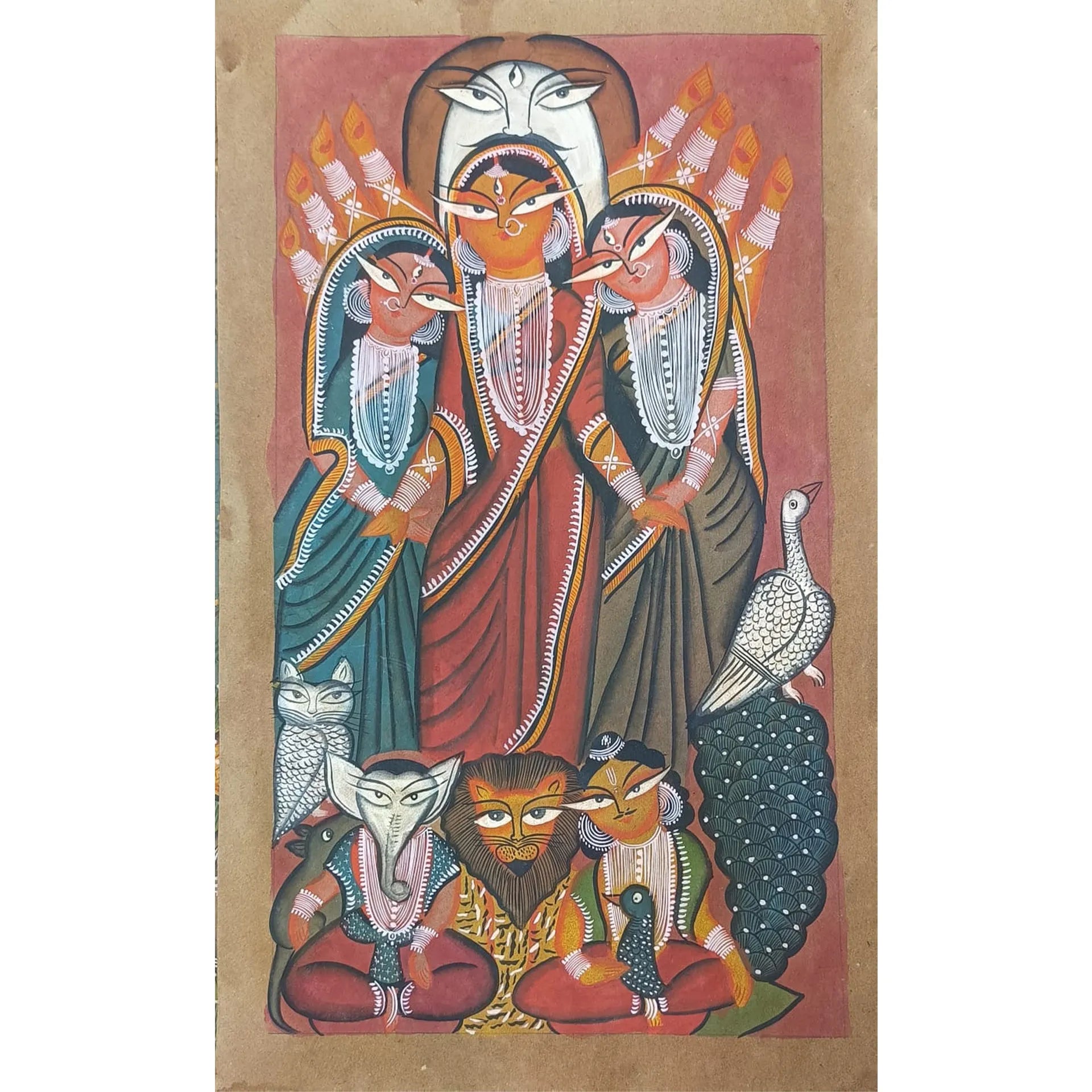 Kalighat - Laxmi, Durga, Saraswati Family