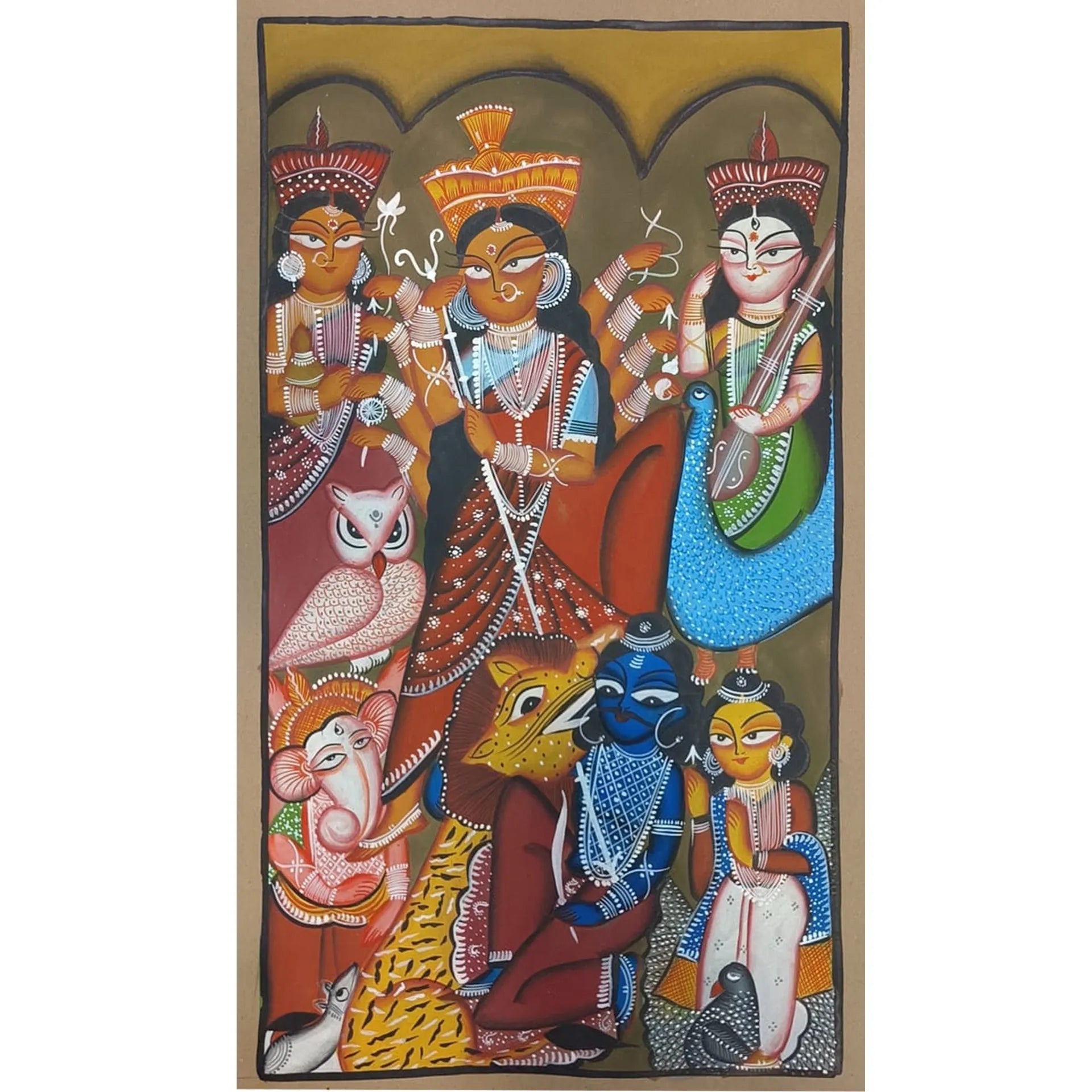 Kalighat - Mahisasurmardini family