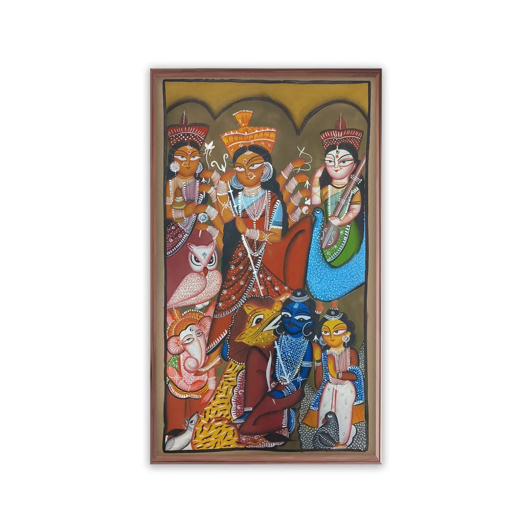 Kalighat - Mahisasurmardini family