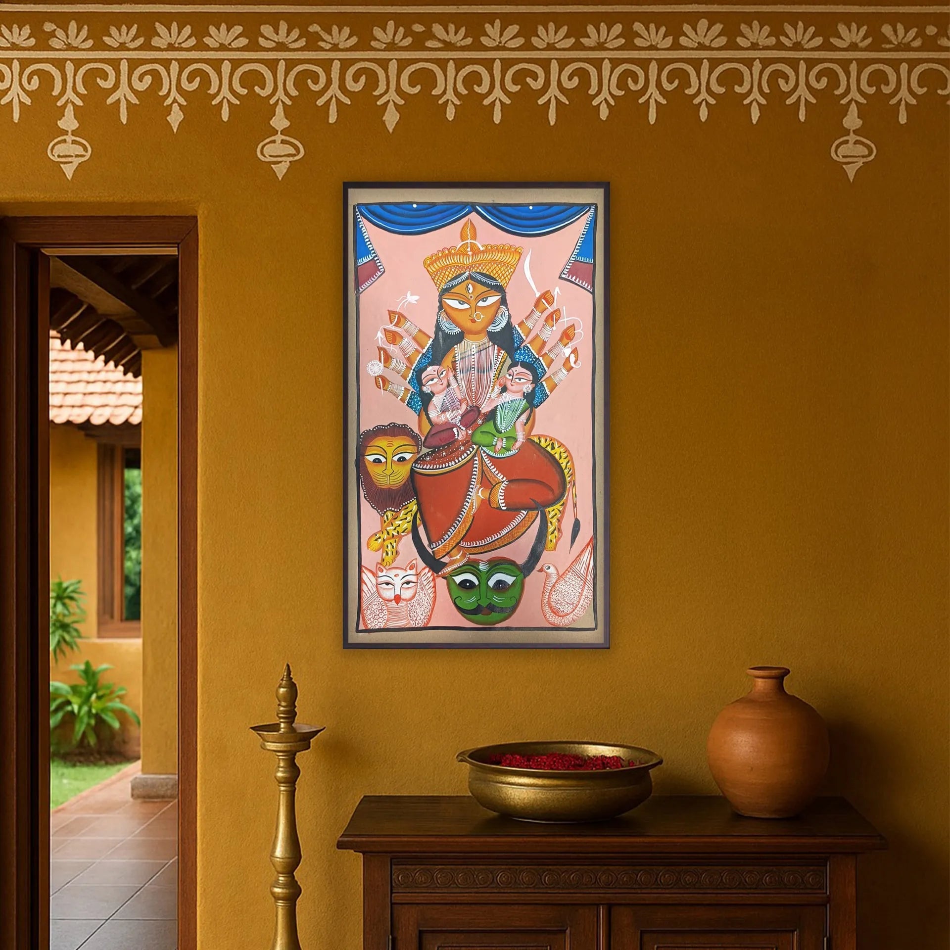 Kalighat - Laxmi, Durga, Saraswati