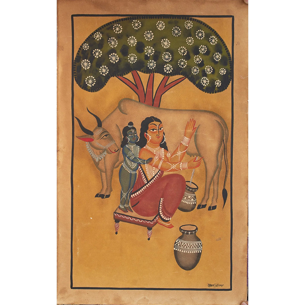 Kalighat - Krishna with Yashoda Maa