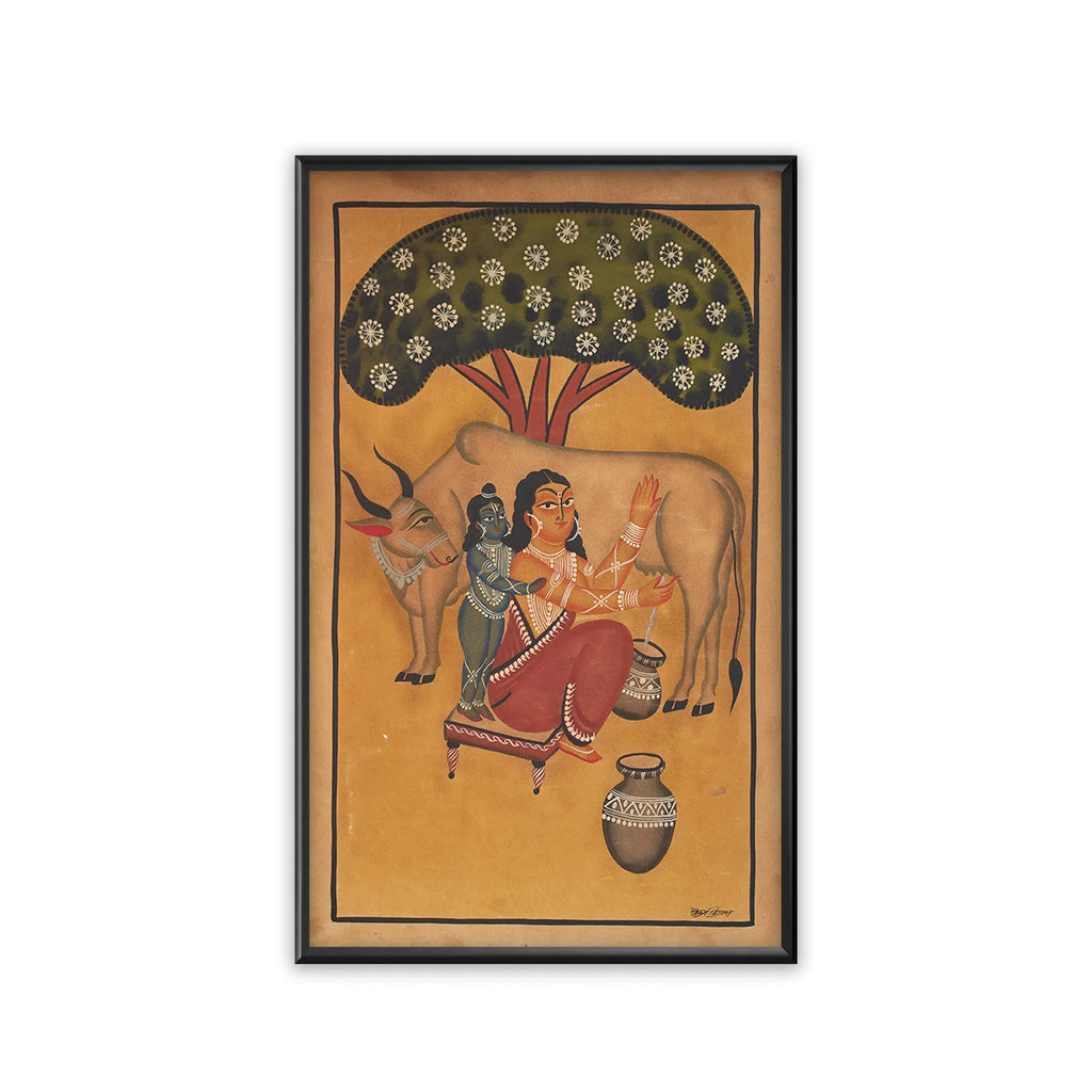 Kalighat - Krishna with Yashoda Maa