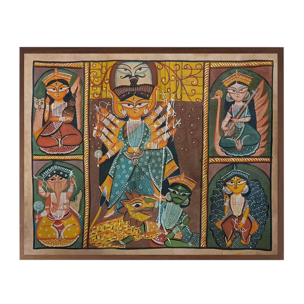 Kalighat - Laxmi, Saraswati, Durga Family