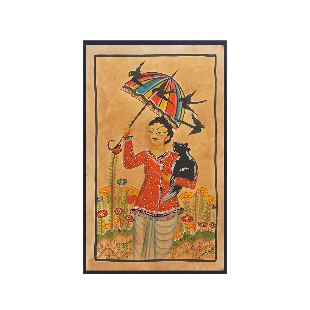 Kalighat - Babu with Umbrella