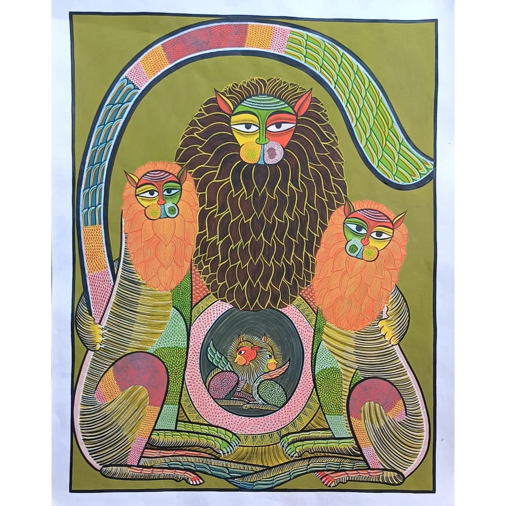Kalighat - Lion's family