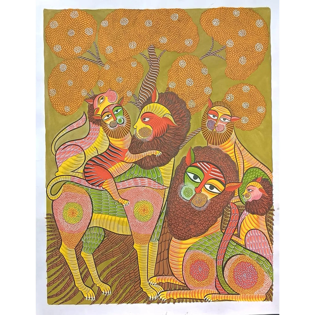 Kalighat - Lion's family