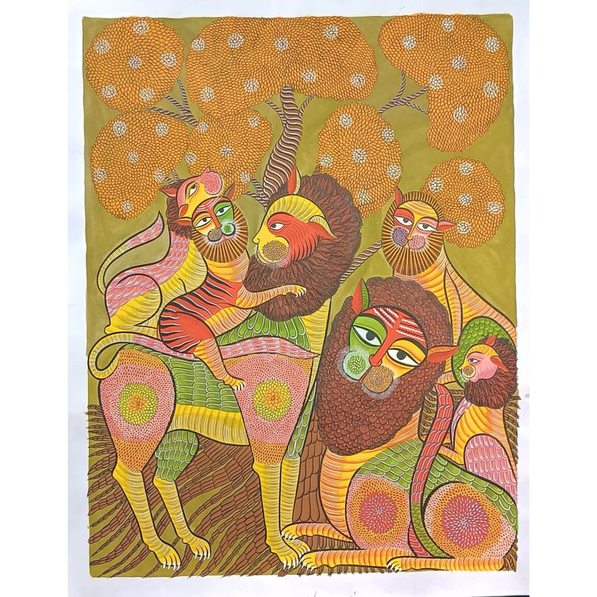 Kalighat - Lion's family