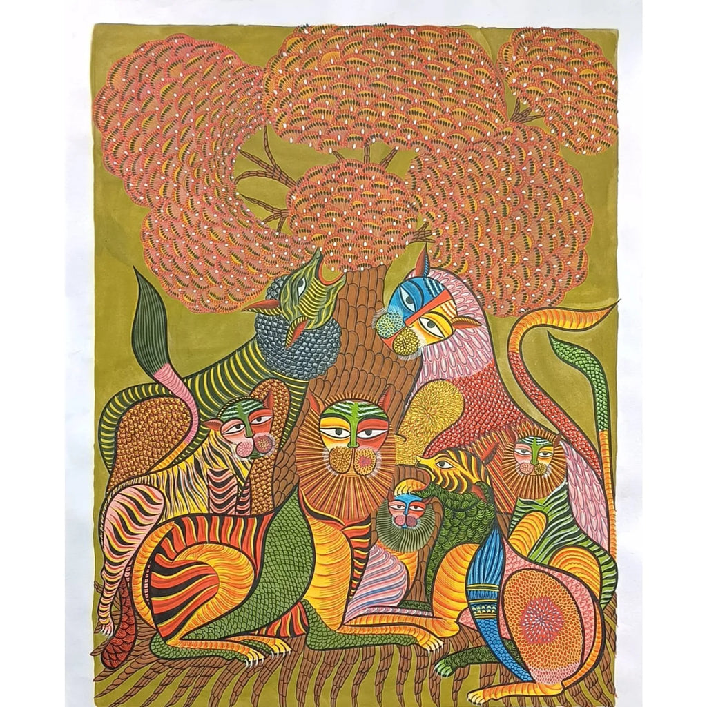 Kalighat - Lion's family