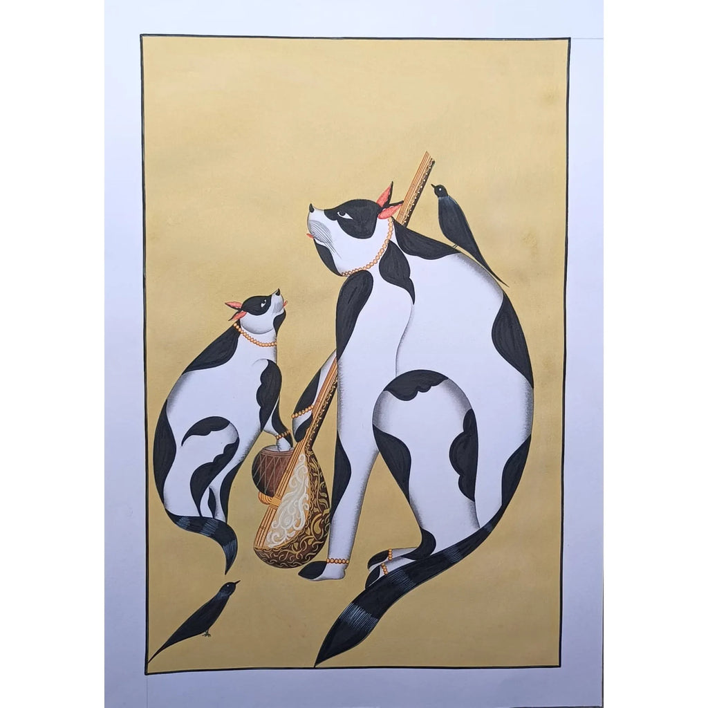 Kalighat - Cats enjoying music