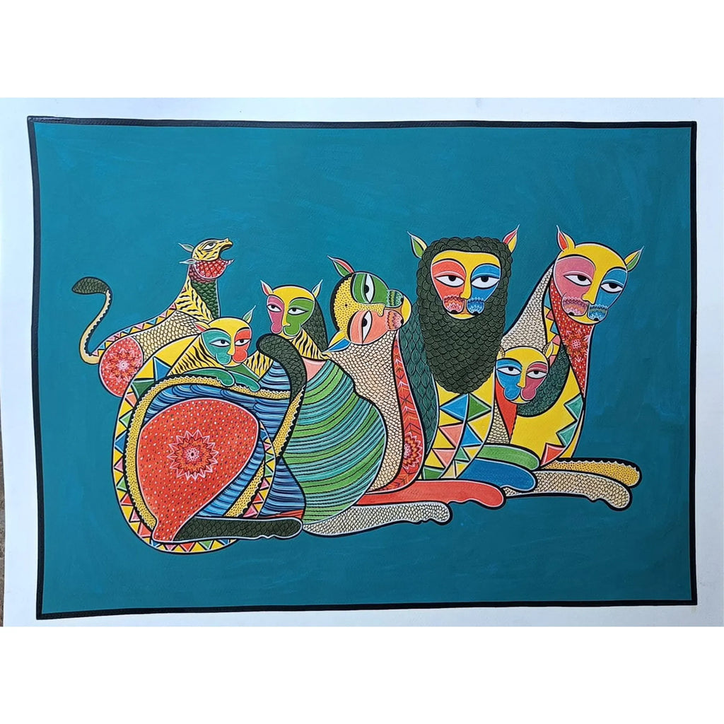 Kalighat - Lion family