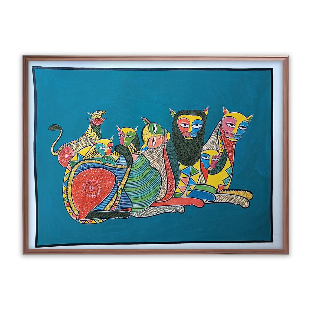 Kalighat - Lion family