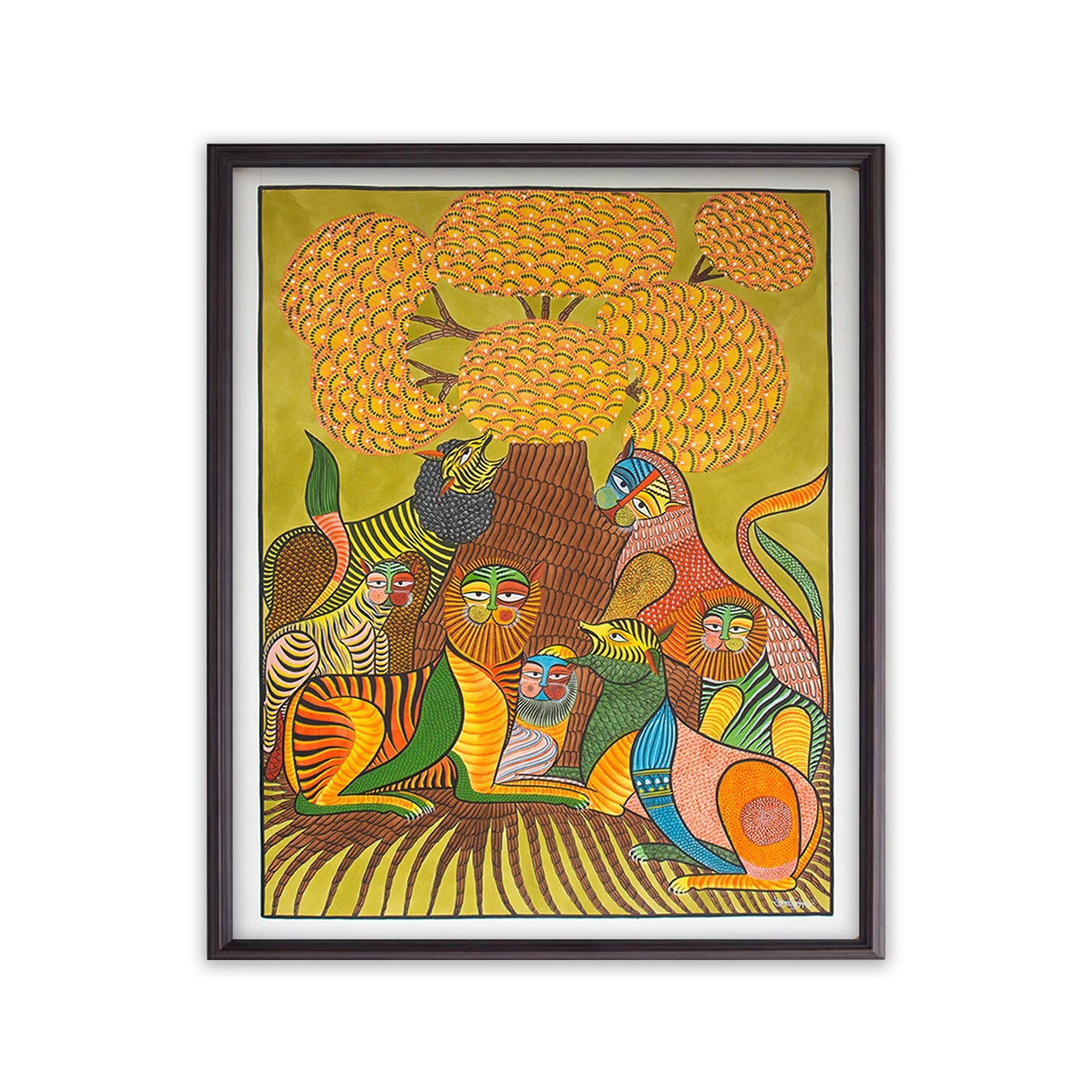 Kalighat - Lion family
