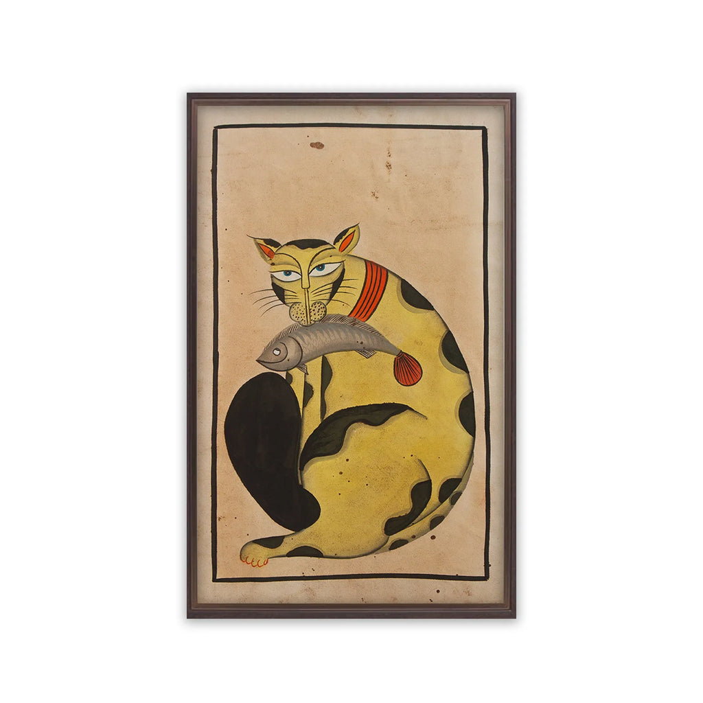 Kalighat - Cat Eating Fish