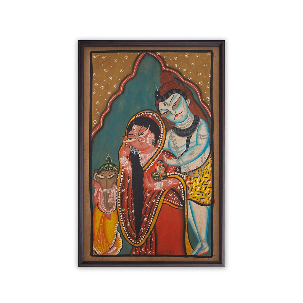 Kalighat - Shiv, Parvati and Ganesha