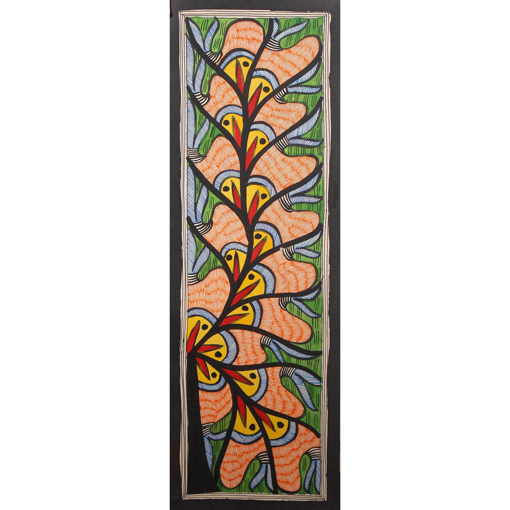 Madhubani - Fish and Tree of Life
