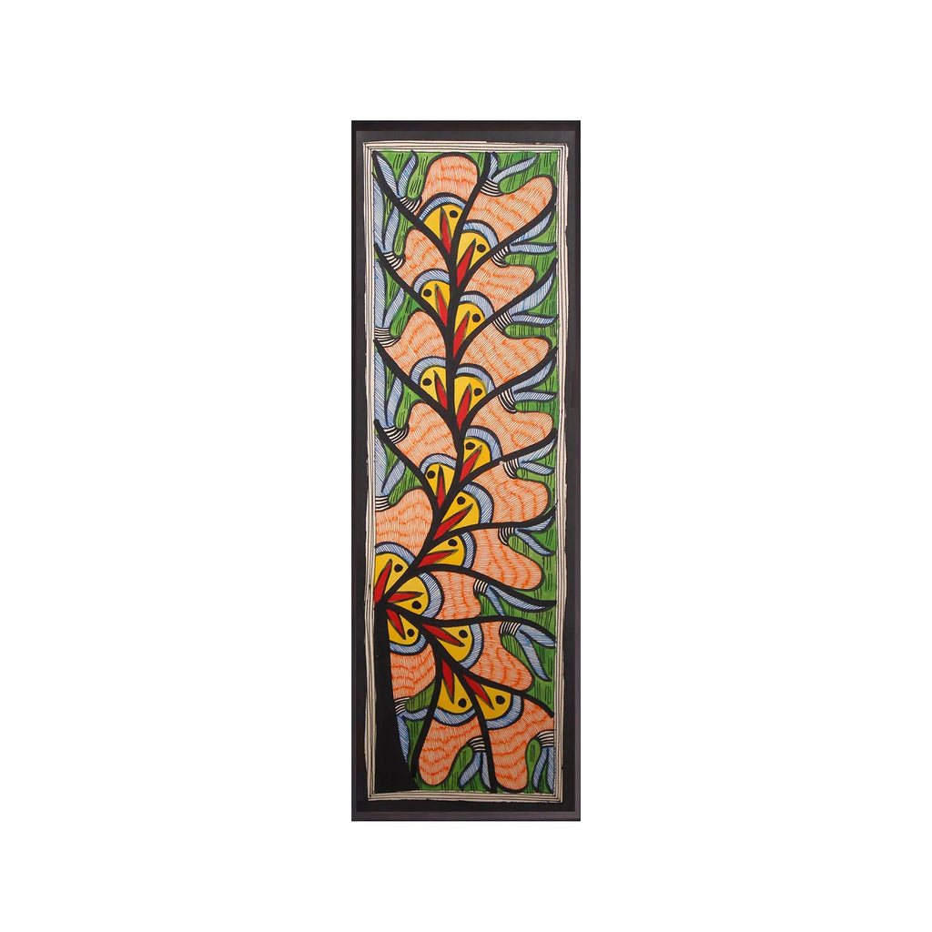 Madhubani - Fish and Tree of Life