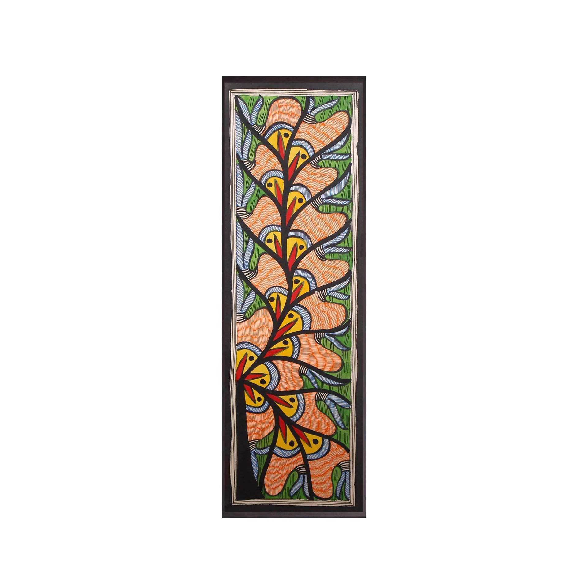Madhubani - Fish and Tree of Life