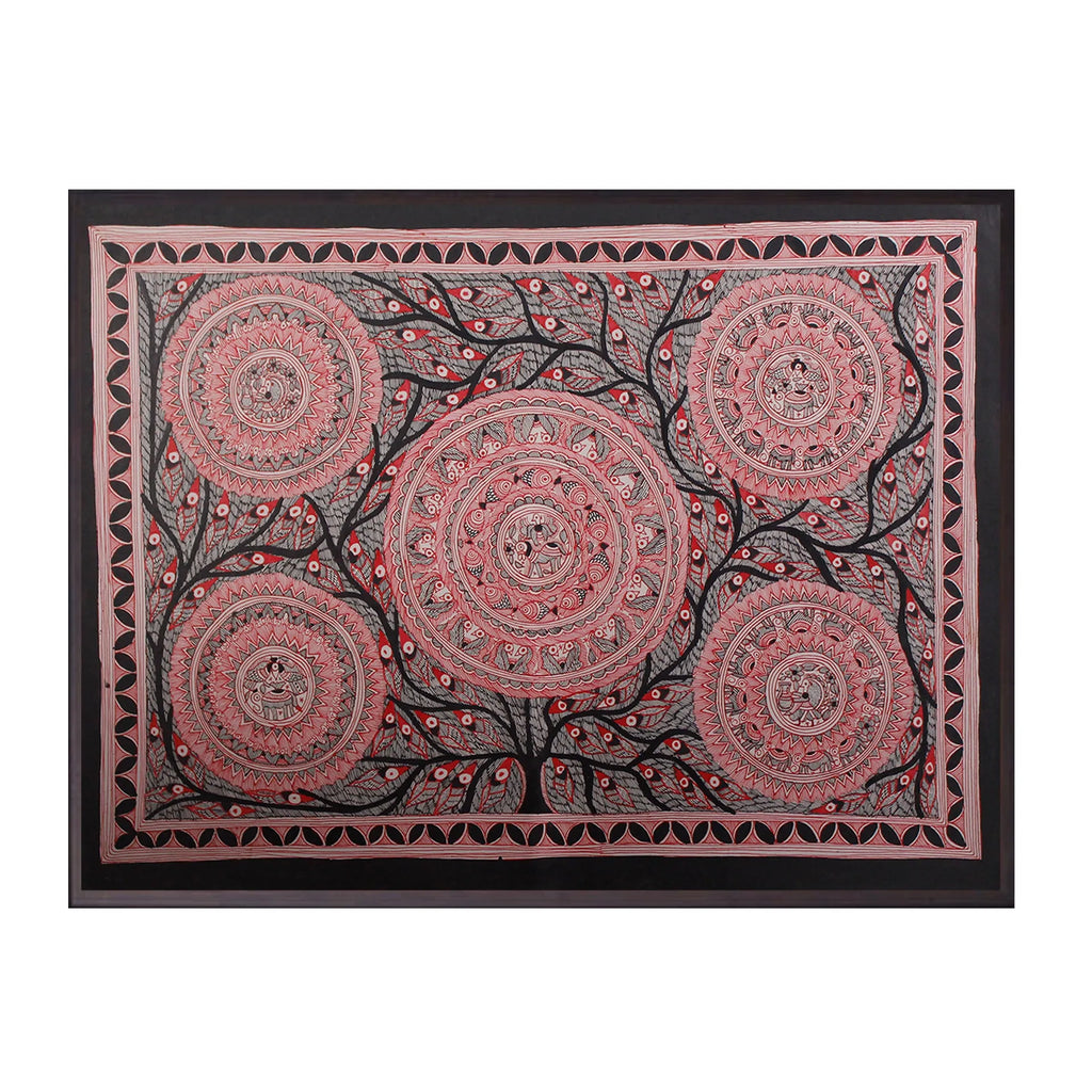 Madhubani - Tree of Life with Mandala