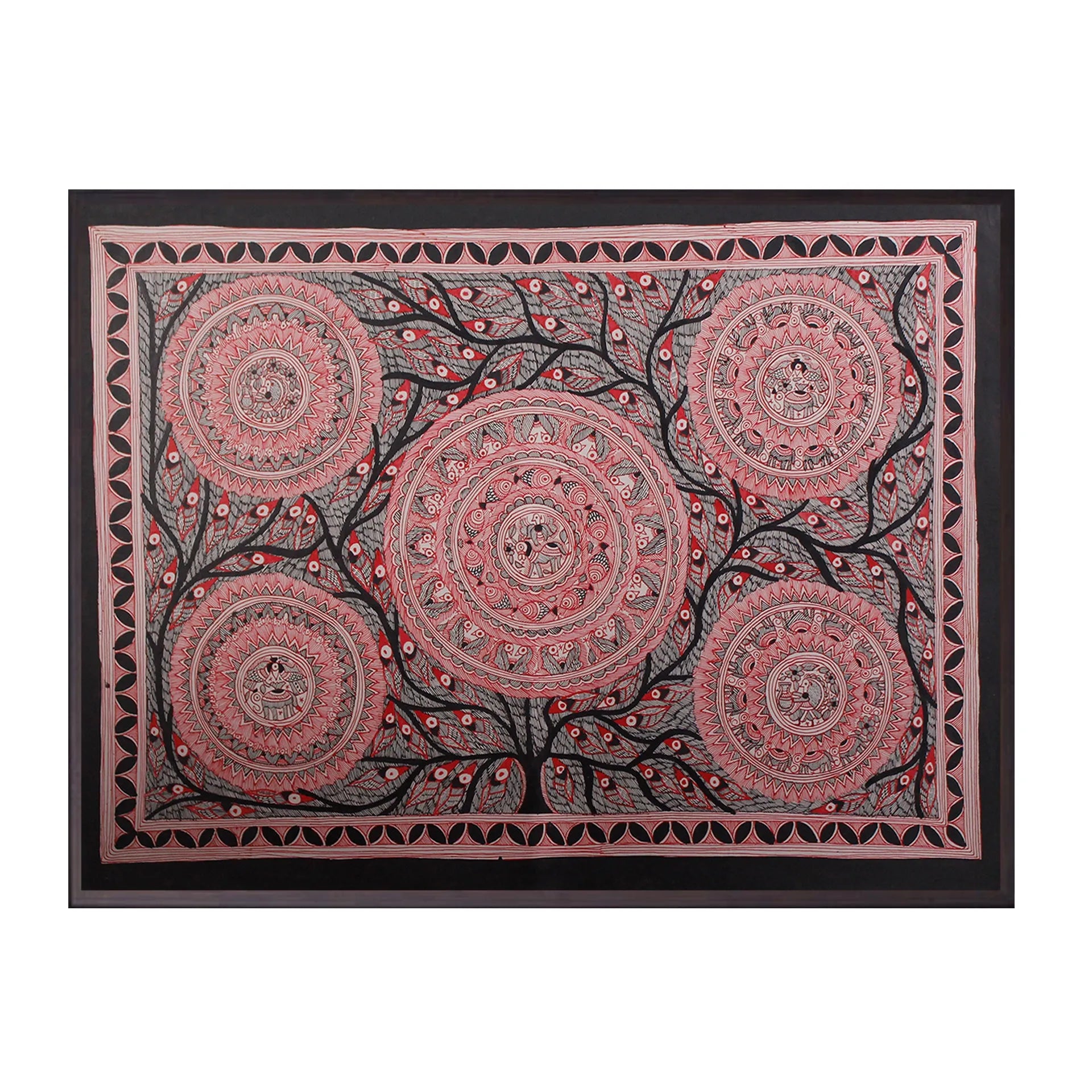 Madhubani - Tree of Life with Mandala