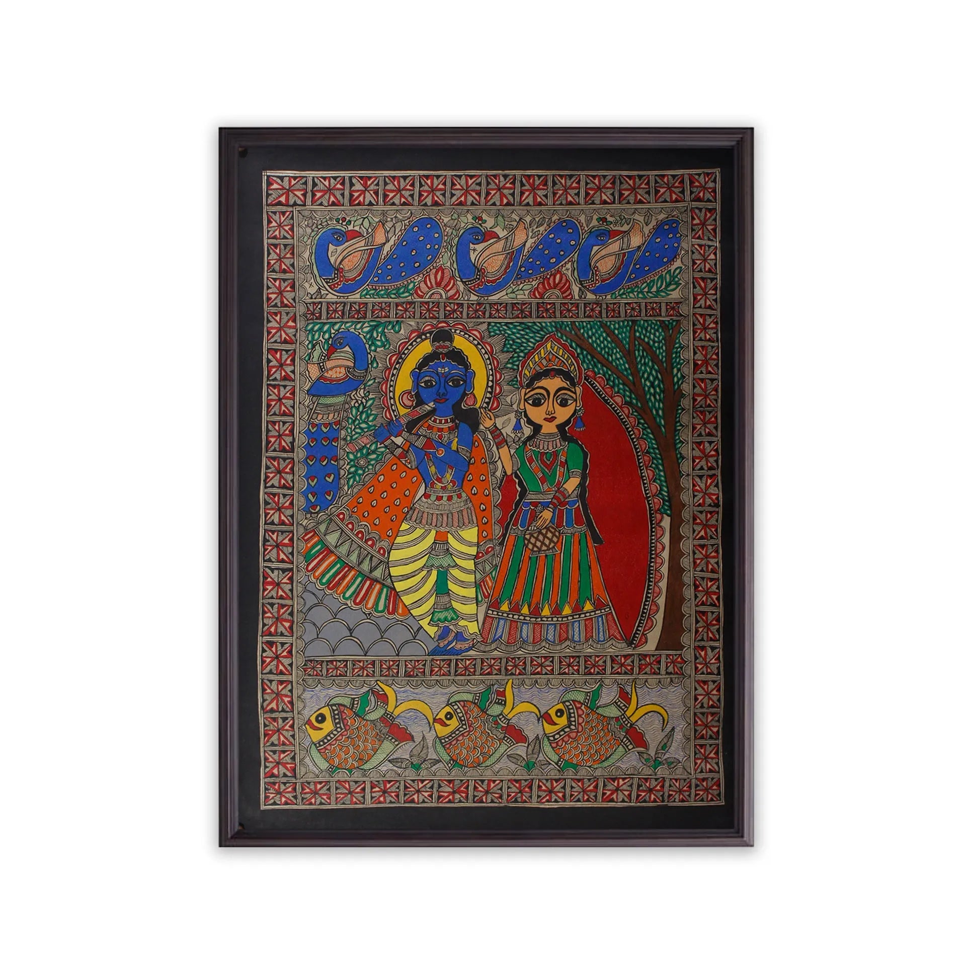 Madhubani - Radha Krishna
