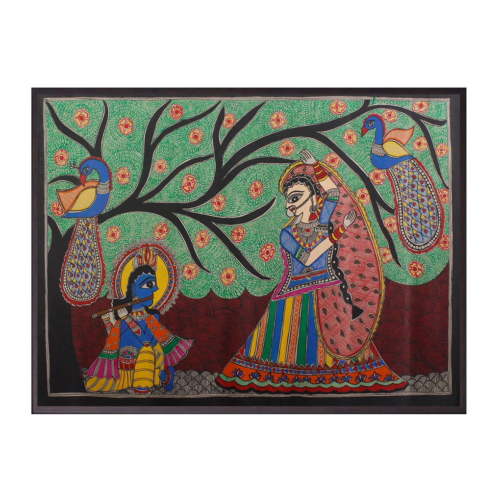 Madhubani - Radha Krishna
