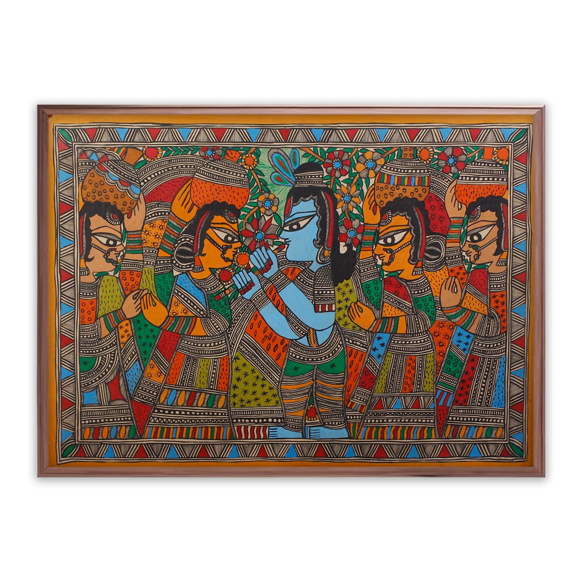 Madhubani - Radha Krishna