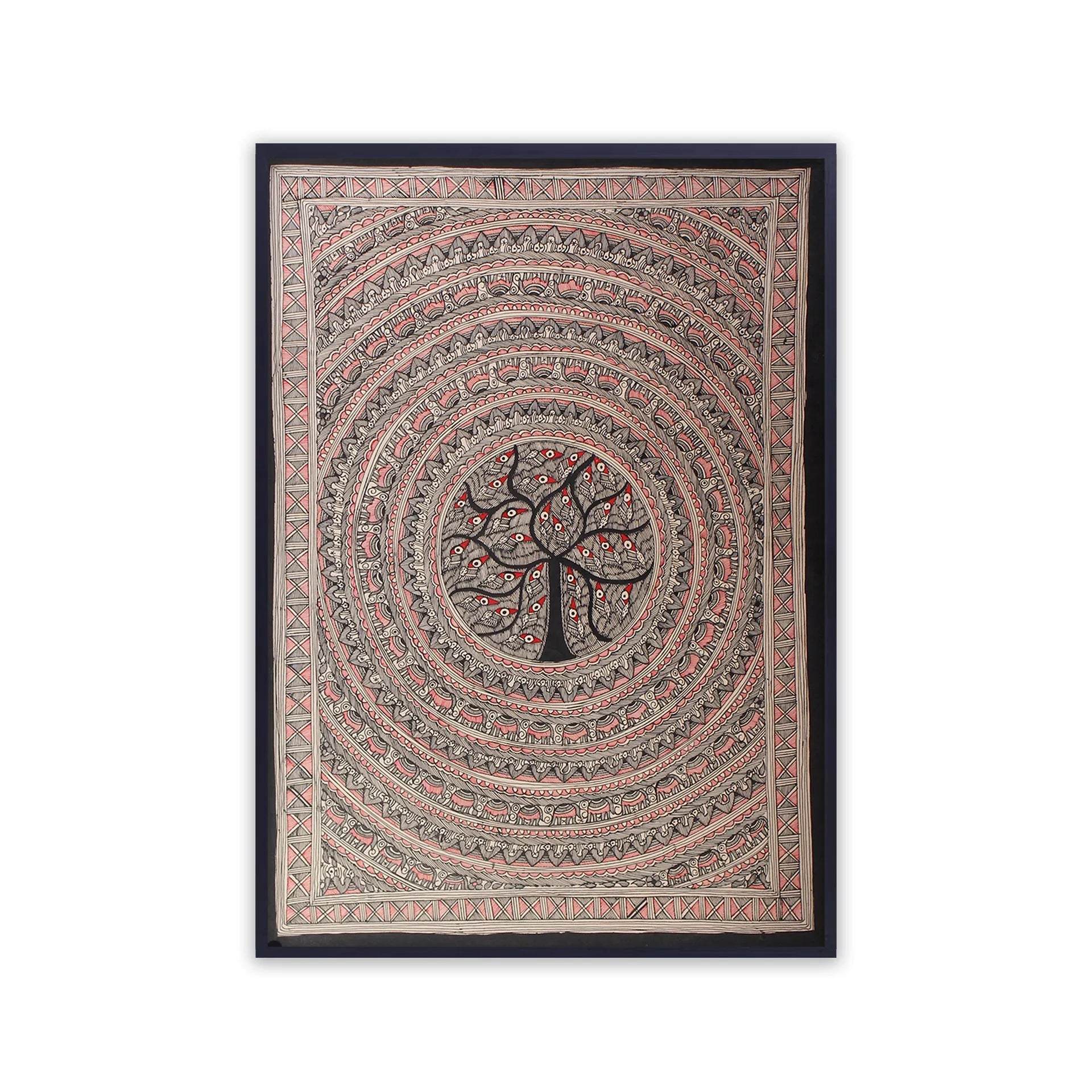Madhubani - Tree of Life with Mandala