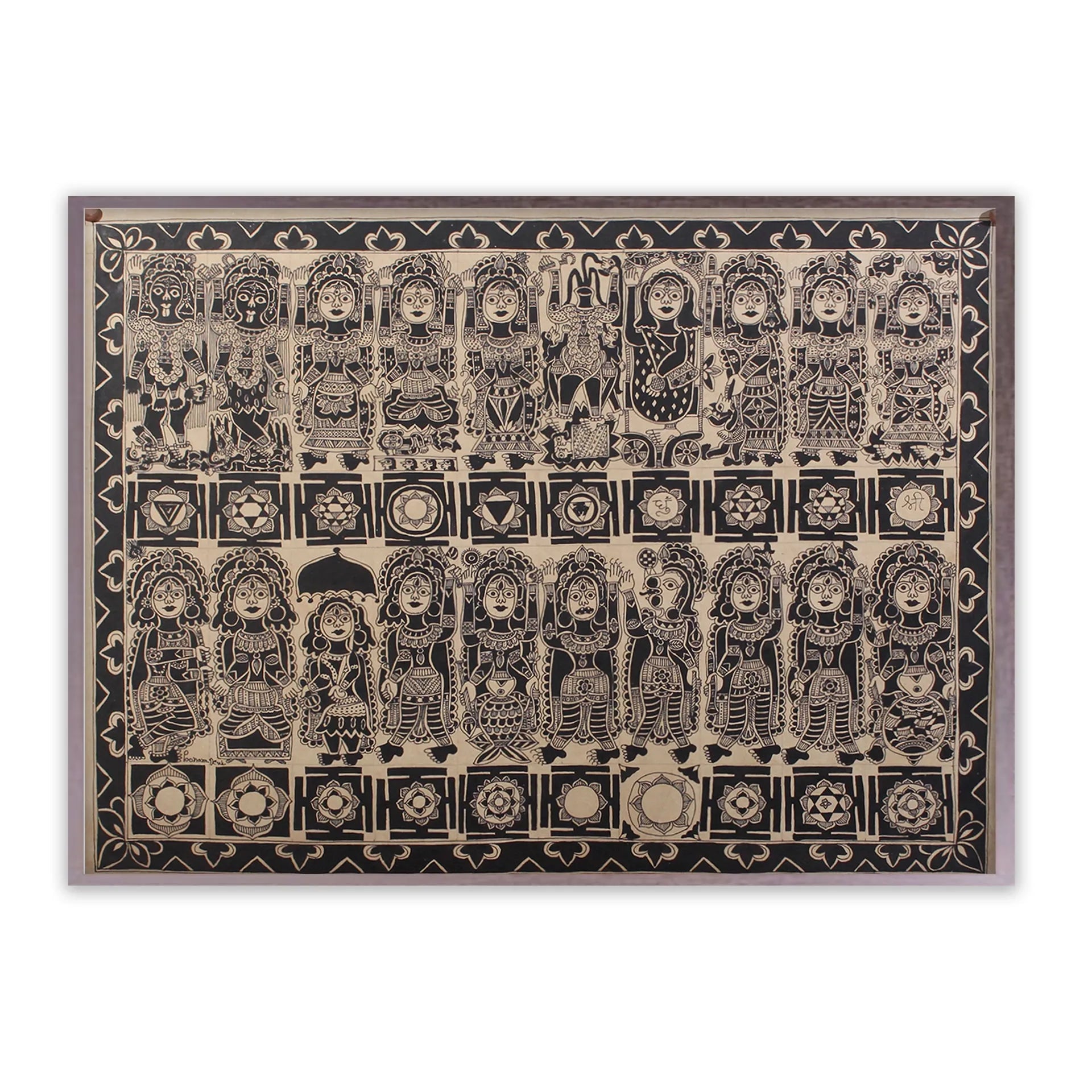 Madhubani - Das Mahavidya of Devi Maa and Dasavtar with Yantras