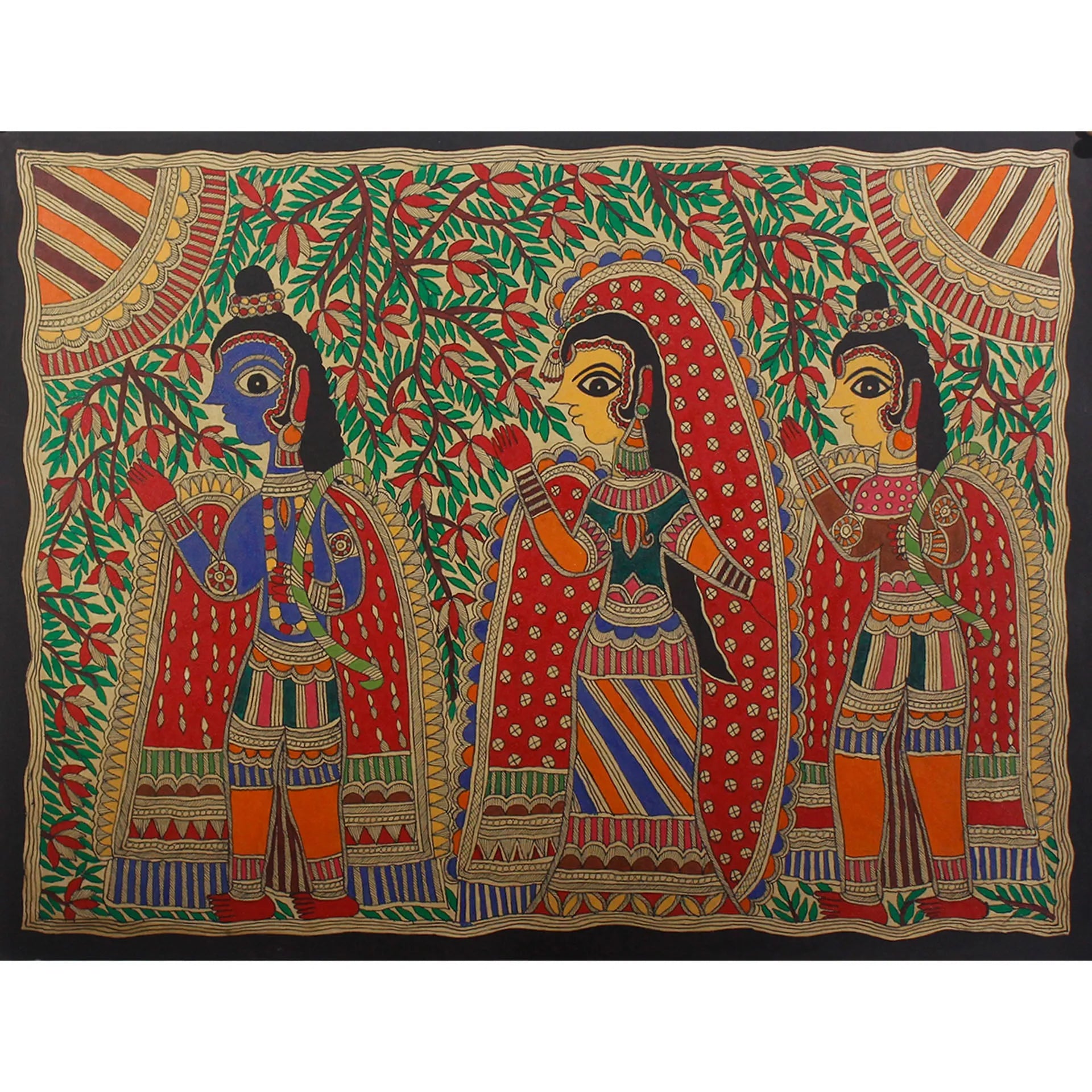 Madhubani - Ram Lakshman Sita