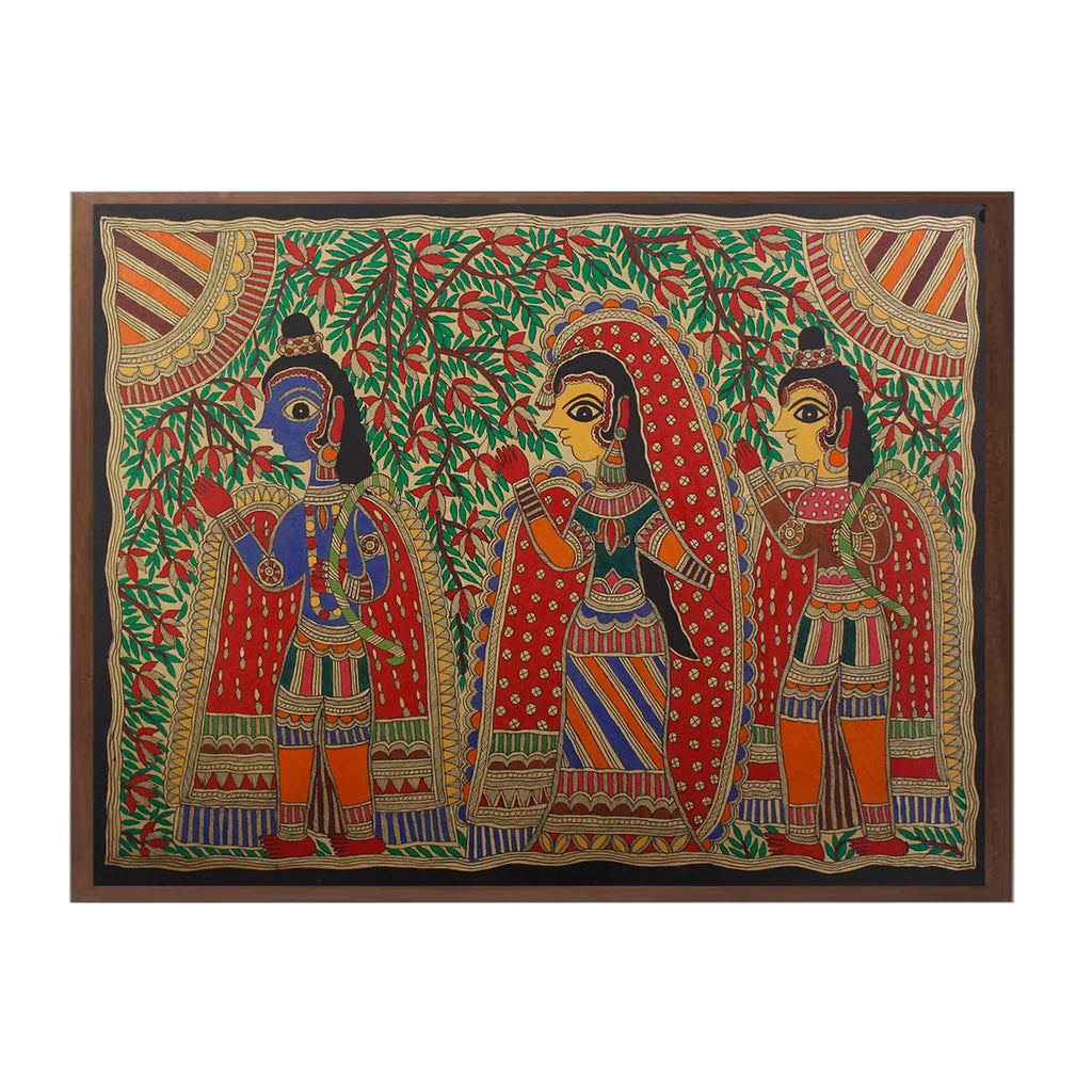 Madhubani - Ram Lakshman Sita