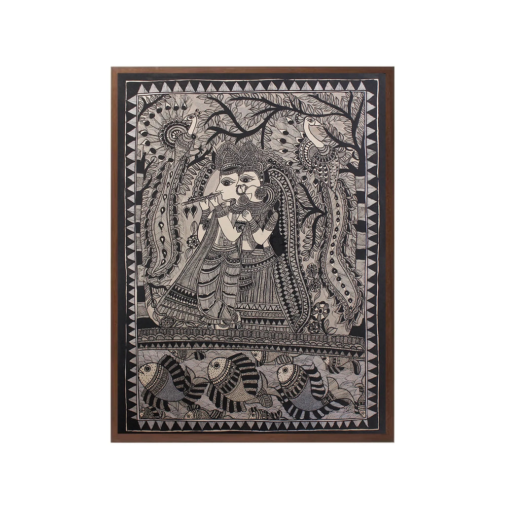 Madhubani - Radha Krishna