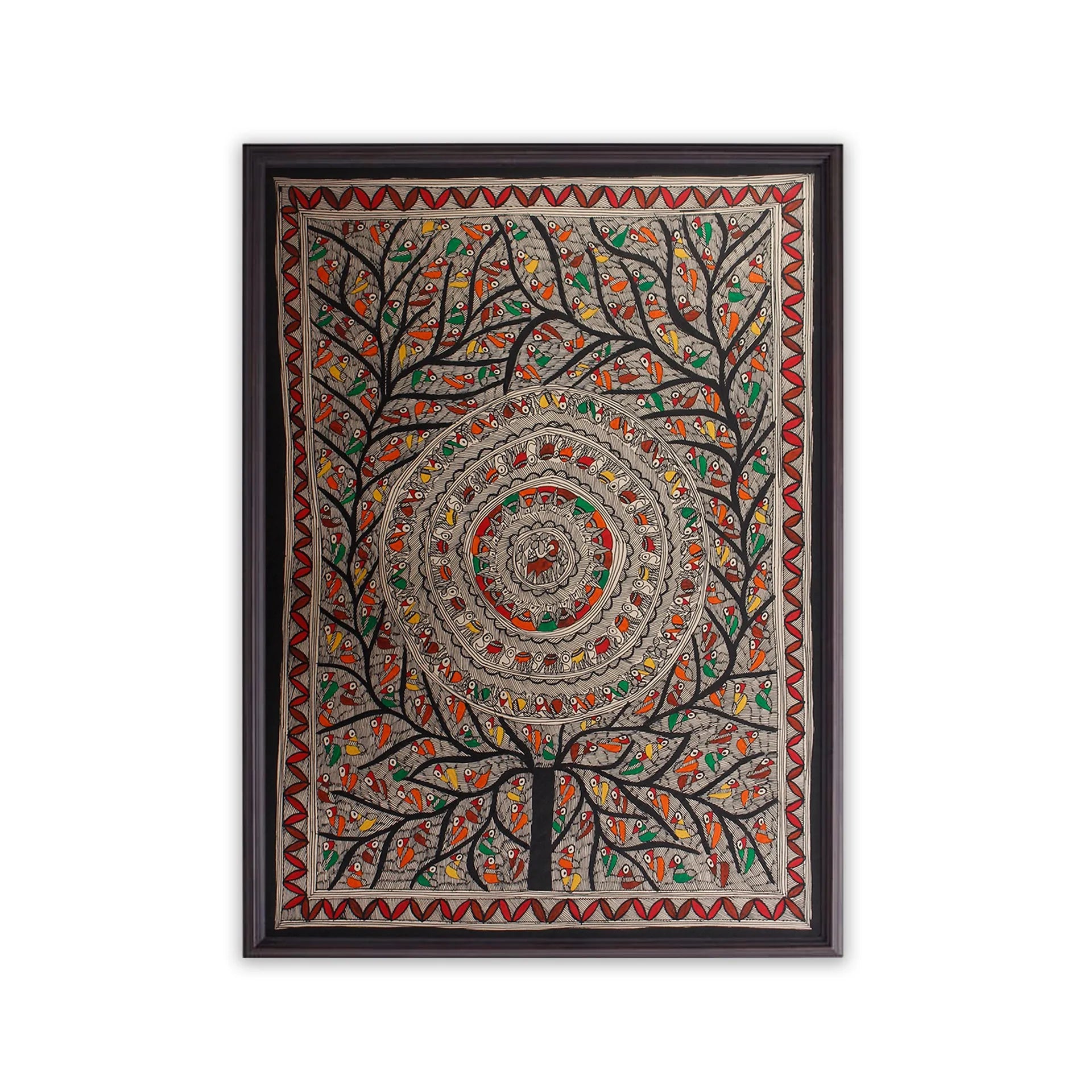 Madhubani - Tree of Life with Mandala