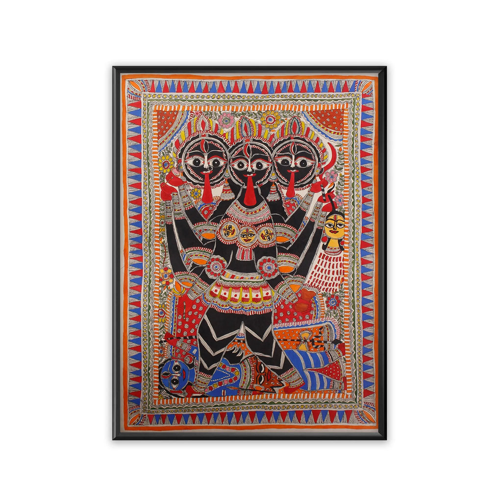 Madhubani - Trimukhi Kaali Maa