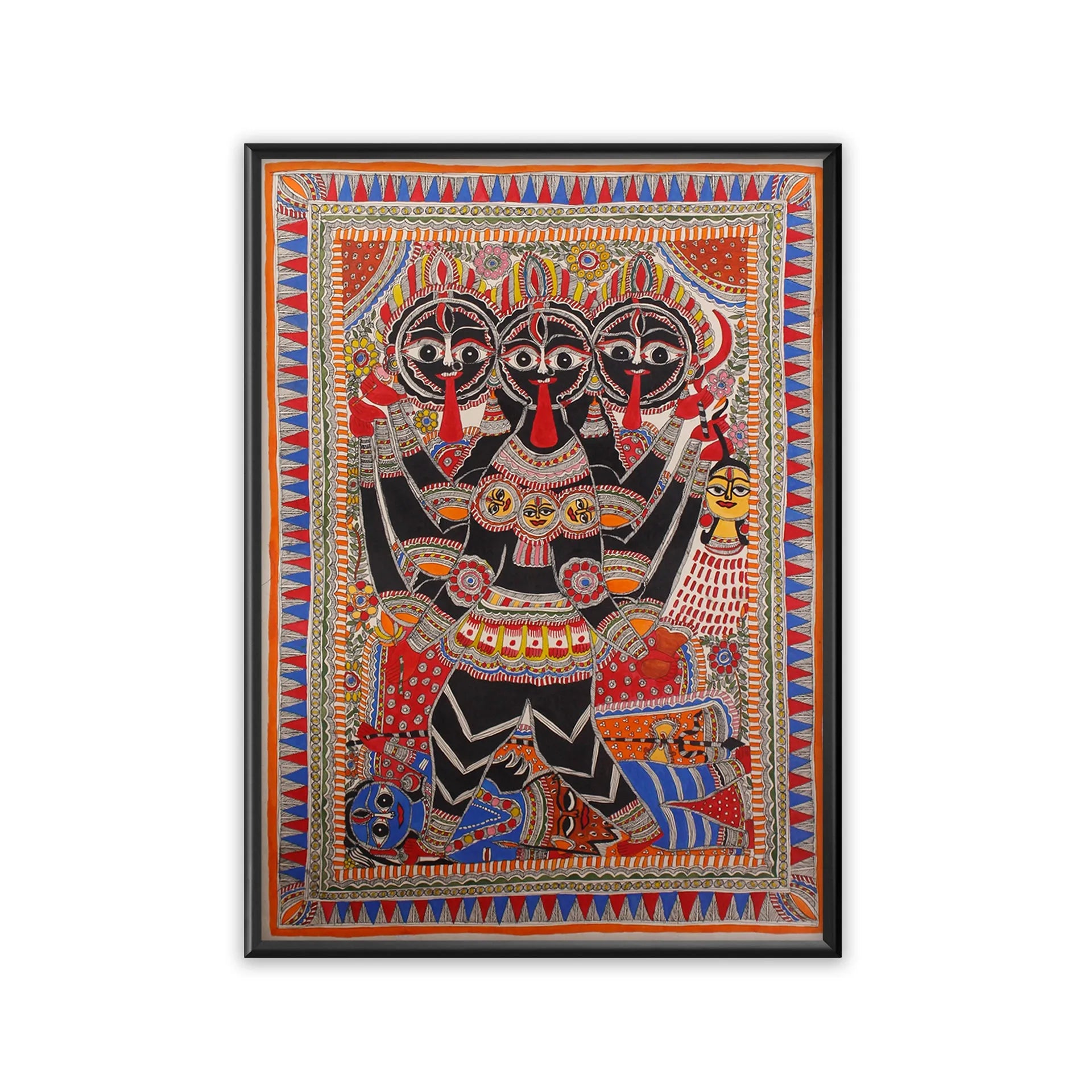 Madhubani - Trimukhi Kaali Maa